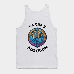 Cabin 3 Poseidon - CAMP half-blood Tank Top